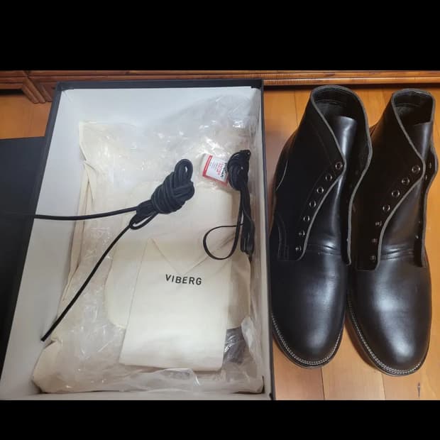 Viberg 바이버그 서비스부츠 블랙 10e