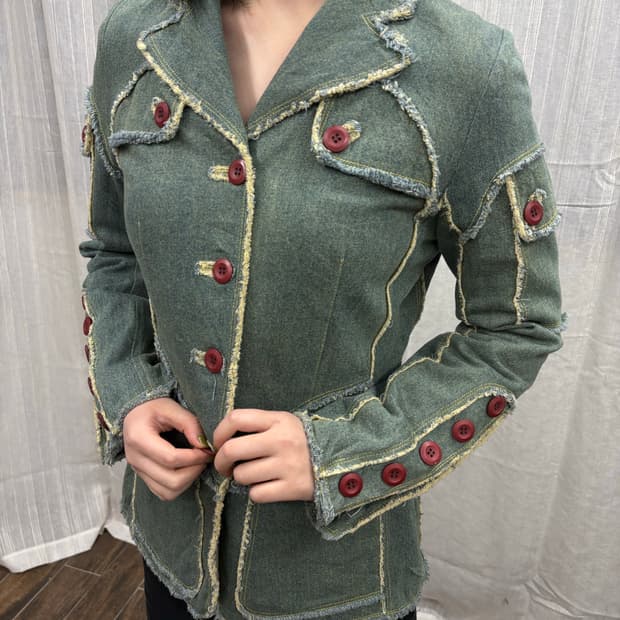 이사칙 파리 프렌치 데님 디테일 자켓 ISACHIC Paris Denim