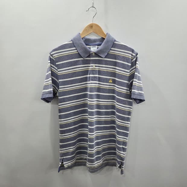 브룩스브라더스 피케 스트라이프 카라티 L