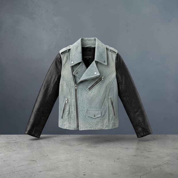 0/ 알렉산더왕 램스킨 레더 라이더 자켓