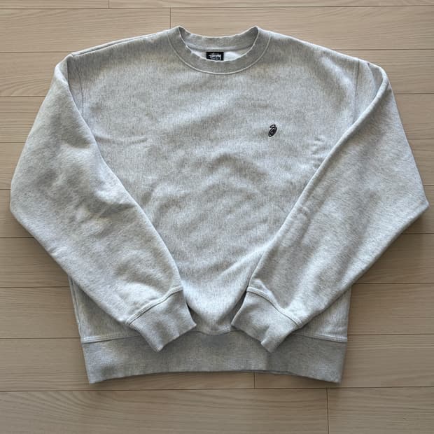 stussy 스투시 스웻셔츠 멜란지 그레이 L (100-105)