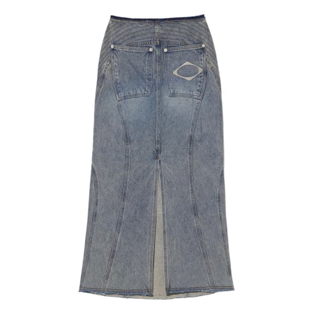 미스치프 맥시 데님 스커트 M