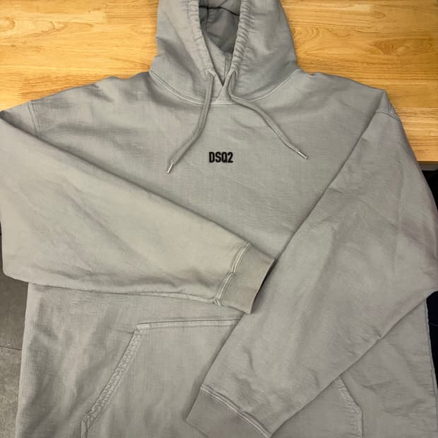 [L] 디스퀘어드2 오버핏 그레이후드티