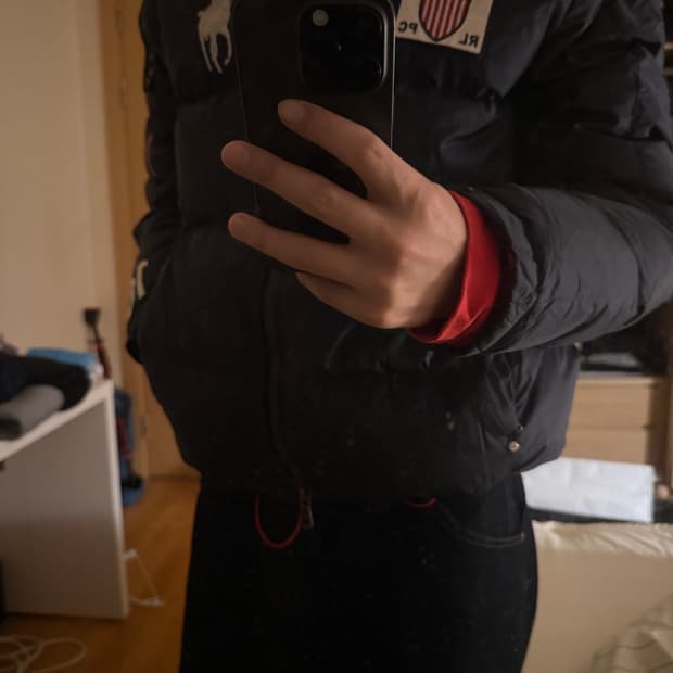 폴로  빅포니 성조기 패딩