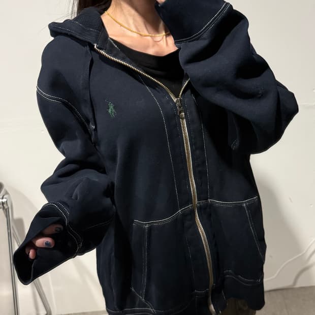 폴로 랄프로렌 포니 스티치 후드집업