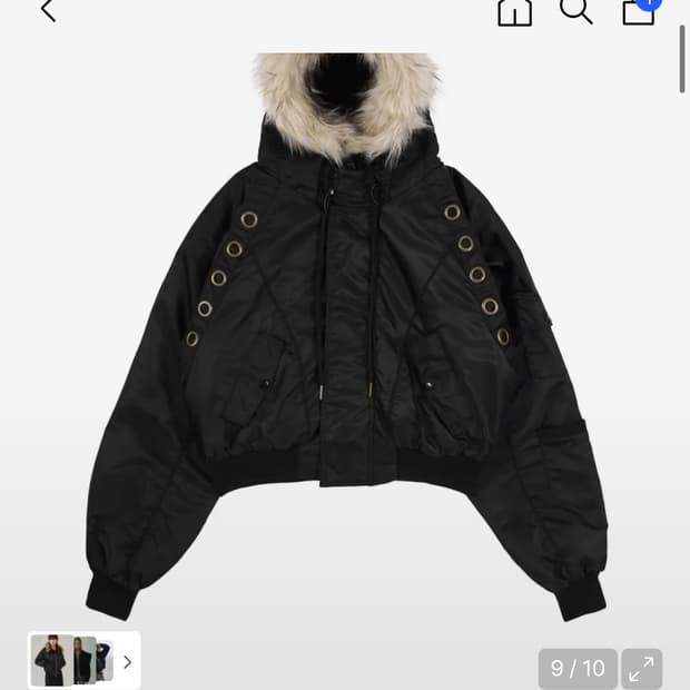 구해요) 팬시클럽 퍼 후드 점퍼 