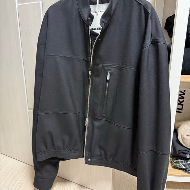 HALEINE 알렌느 울 카펜터 디테일 바이커 자켓 EQL