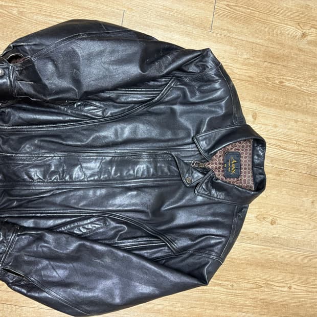 빈티지 레더 봄버 자켓