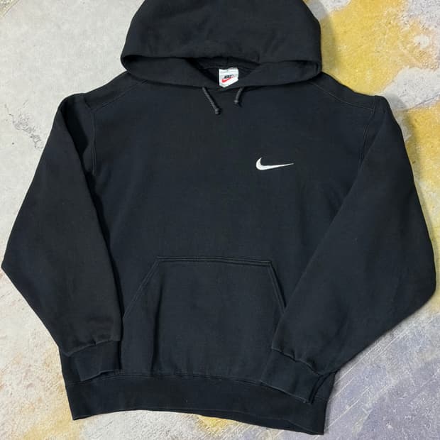 나이키 올드스쿨 90s 스우시 블랙 후드 L