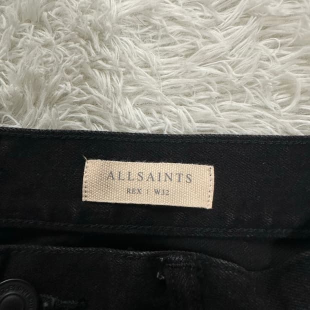 올세인츠 렉스 블랙진 W32