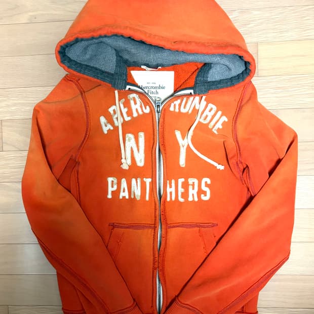 아베크롬비 오렌지 후드집업