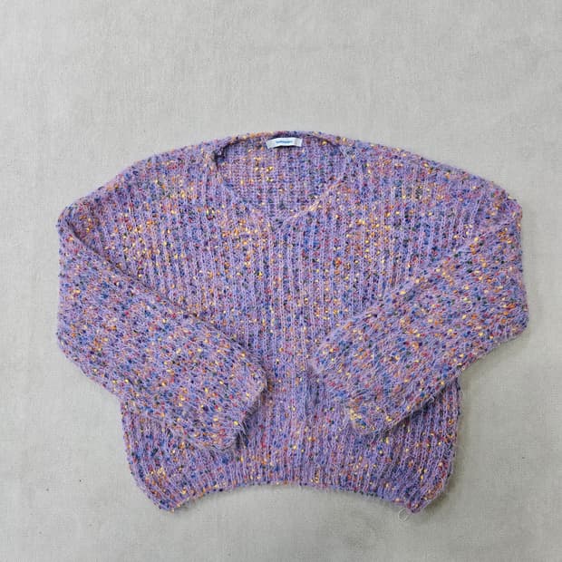 F 밸리걸 여성 브이넥 니트 0317Y