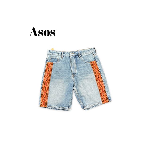 (32)asos나바호패턴데님쇼츠