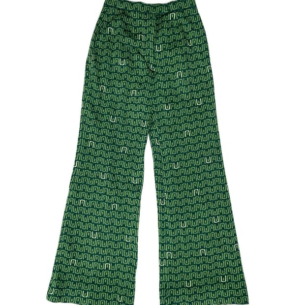 Vintage 코튼 기하학패턴 팬츠