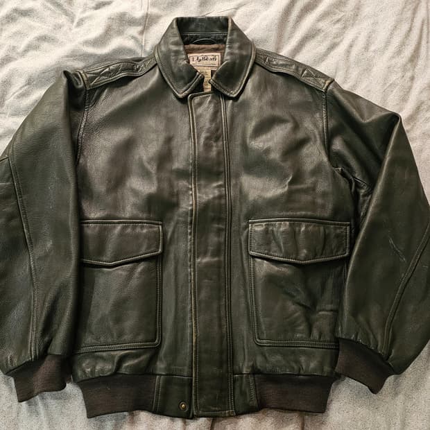 엘엘빈 고트스킨 A-2 레더 자켓(100~105)