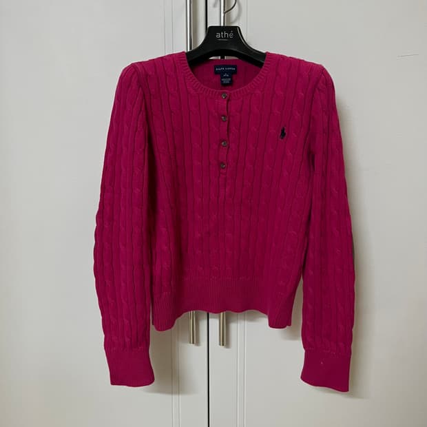 폴로 랄프로렌 걸즈 케이블 니트