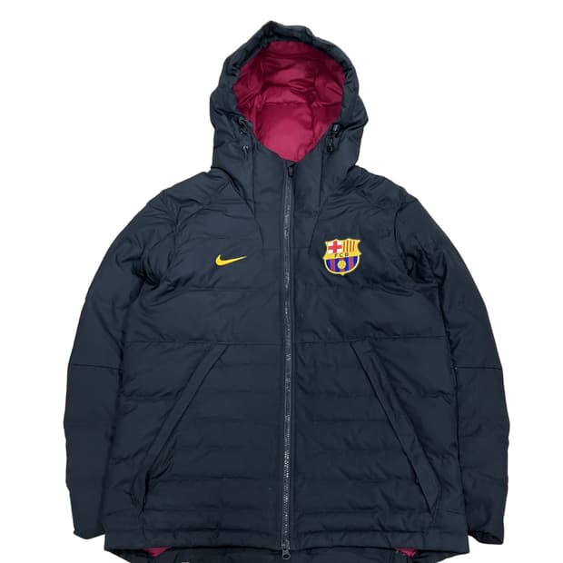 나이키 바르셀로나 다운 필 후디 재킷