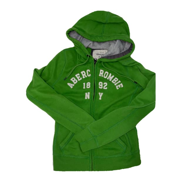 Abercrombie 아베크롬비 후드집업 연두색(딱붙핏) 해