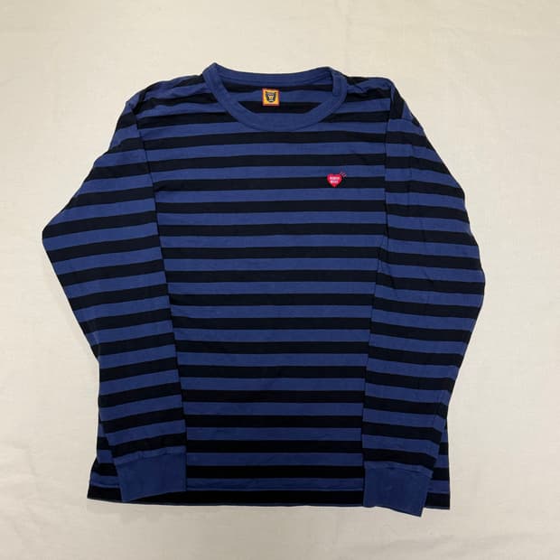 휴먼메이드 스트라이프 롱슬리브 티셔츠