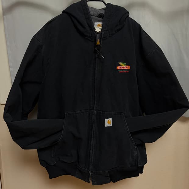 칼하트 j158 carhartt 덕 액티브 후디 자켓 블랙 XL