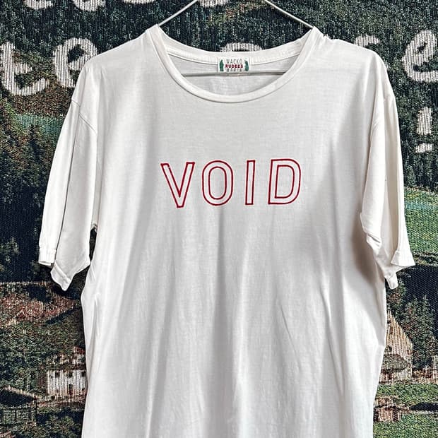 와코마리아 VOID 레터링 반팔티 M