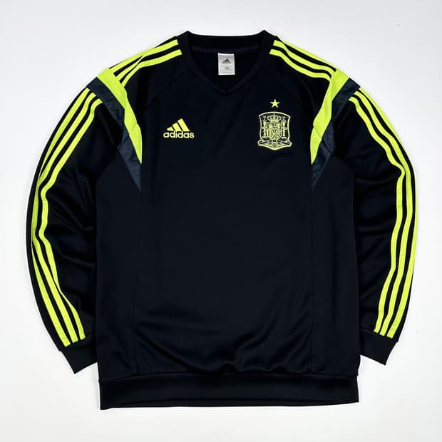 아디다스 스페인 14-15 국대 트레이닝 쉘탑 블랙 L