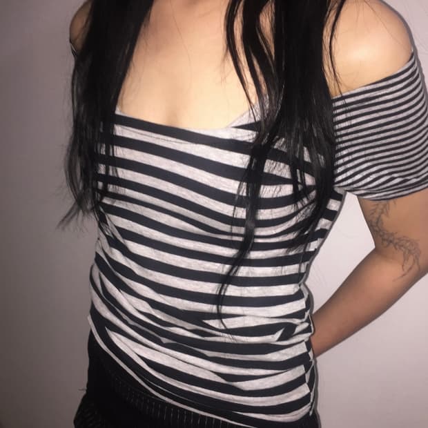 빈티지 스트라이프반팔