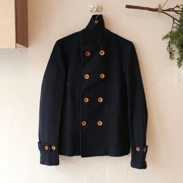 꼼데가르송 셔츠 x 블루 드 빠남 코튼 피 코트