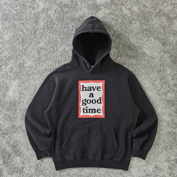 HAVE A GOOD TIME 로고 후드티
