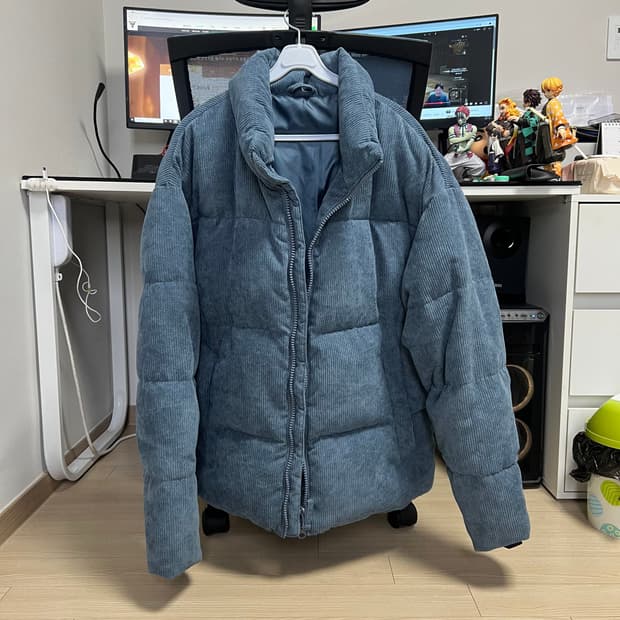 스파오 코듀롱 패딩 XL