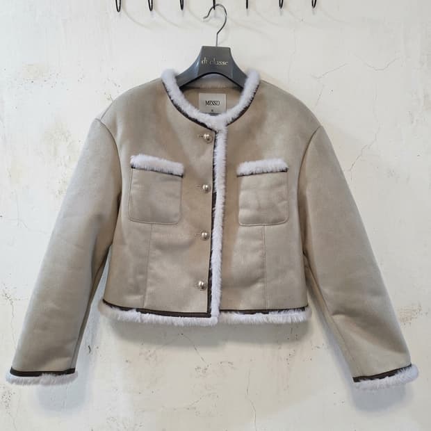 믹쏘 무스탕 자켓 M