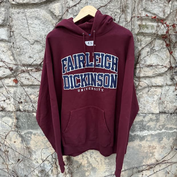 챔피온 빈티지 에코 플리스 컬리지 자수 후드 후드티 후디 xl