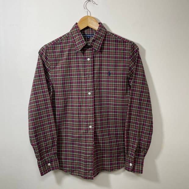 폴로Polo 코튼 체크 셔츠 95 - S12 