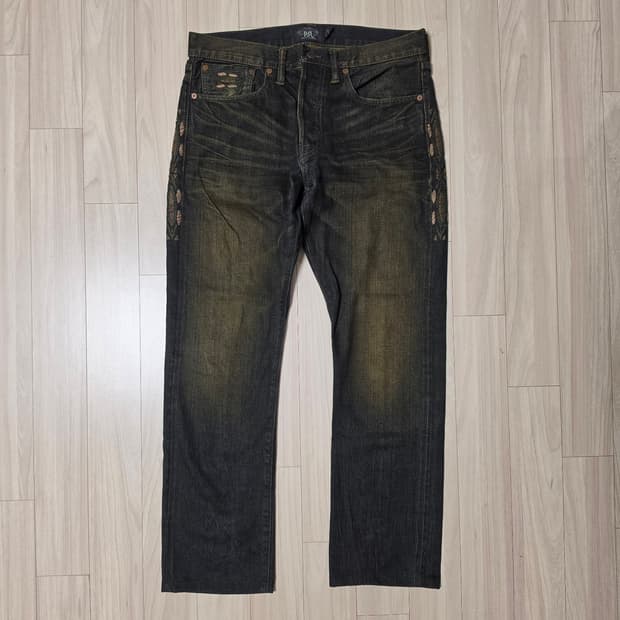 RRL 더블알엘 웨스턴 워싱 데님 팬츠 32
