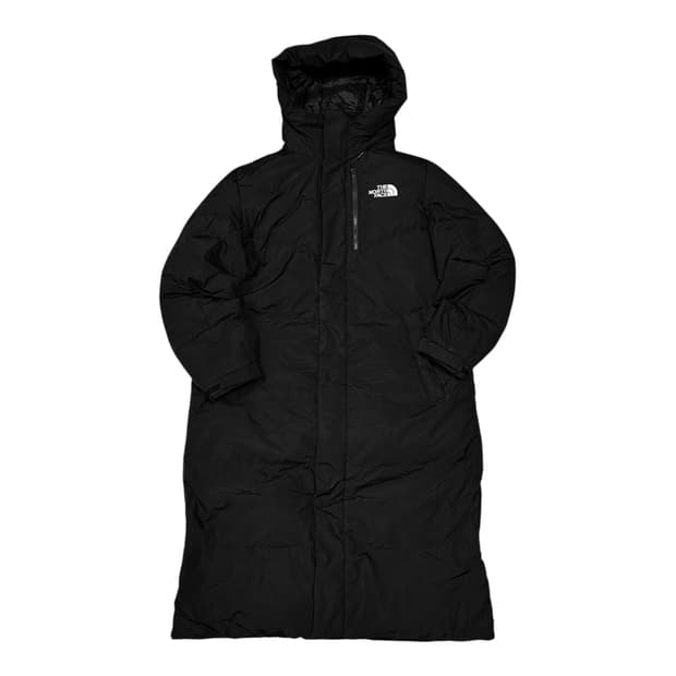 ✨ (바배) 노스페이스 구스다운 화이트라벨 블랙 롱패딩 