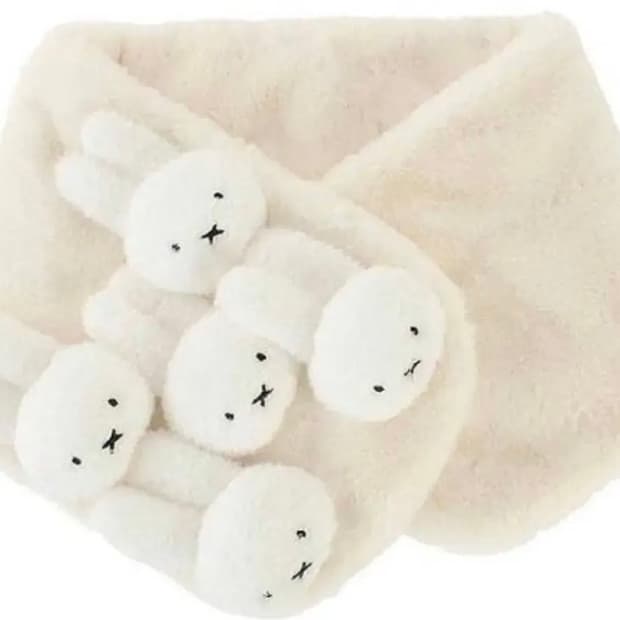 merry jenny 메리제니 미피 머플러 목도리 아이보리 흰색 화이트