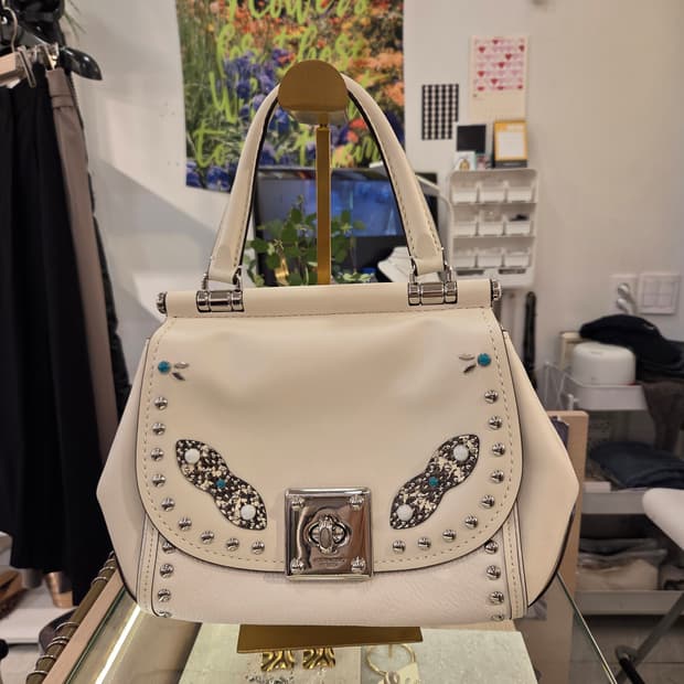 COACH  코치 드리프터 탑핸들 크로스백