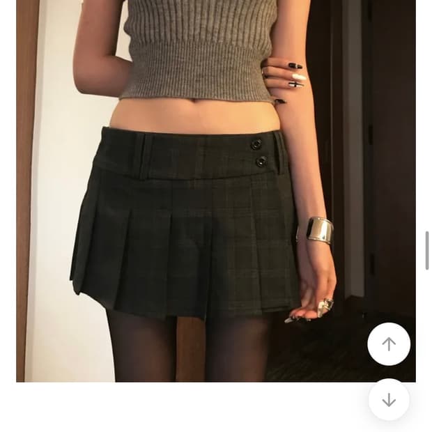 쿄이 세트 코디 STEEL RIB TURTLENECK MINI SK