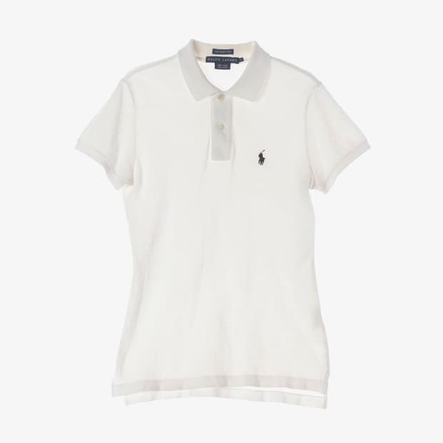 랄프로렌 더 스키니 폴로 화이트 카라티 S