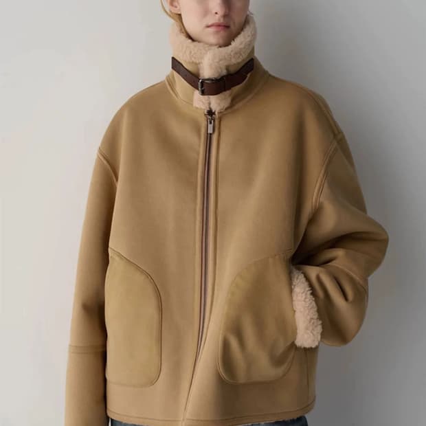 (s) 파사드패턴 램스울 스웨이드 무스탕