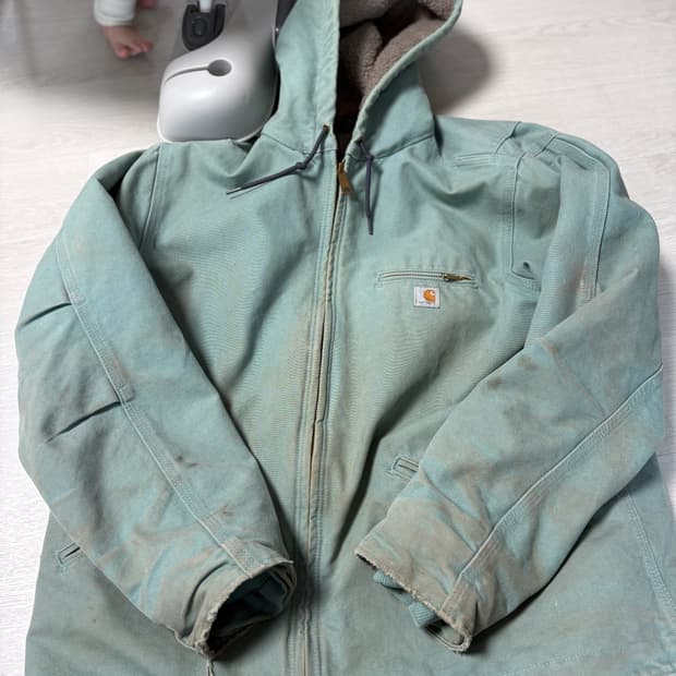 칼하트 워크자켓 민트색깔