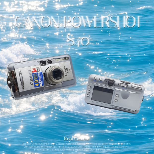 작례⭕️ 캐논 PowerShot 파워샷 S40  소프트 그레이 매트🌫️