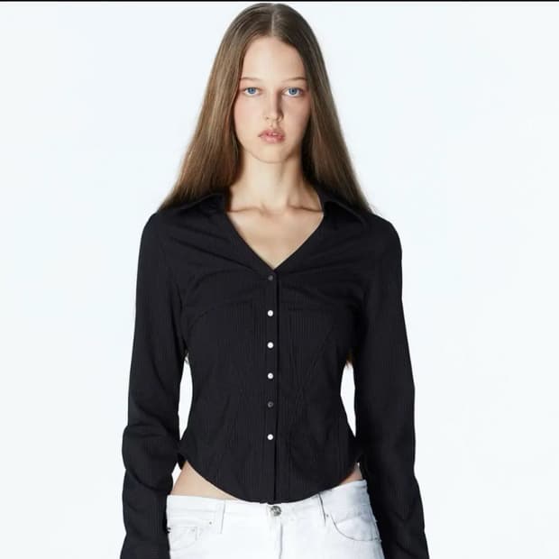 (새상품) 2000아카이브스 CANDICE CORSET SHIRT