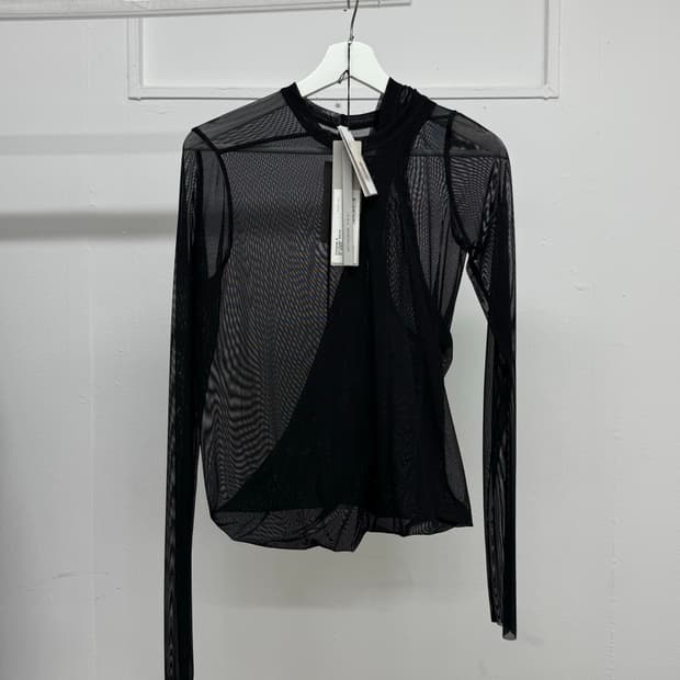 Rick Owens / 블랙 숏 바나나 니트 / L