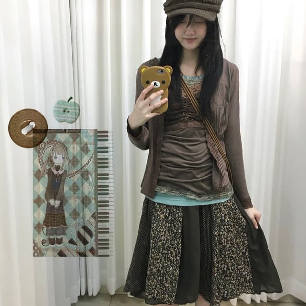 미코하우스 민트초코 미소녀 일본 빈티지 코디