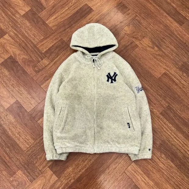 100(XL) MLB 뉴욕 양키스 올드스쿨 양털 자켓 
