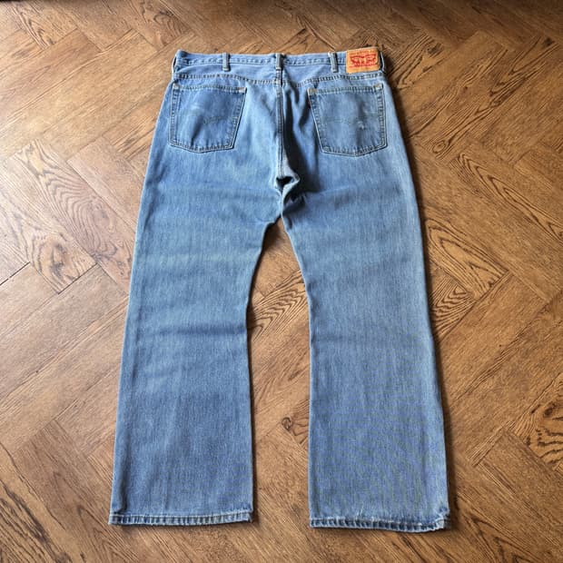 [40]리바이스 517 미디엄블루 플레어 데님 팬츠 F45