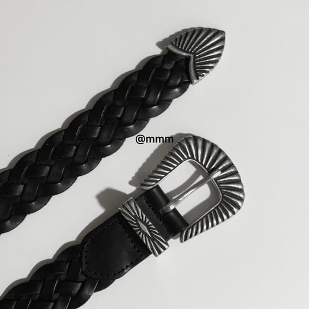 [이태리 레더] 웨스턴 위빙짜임 벨트