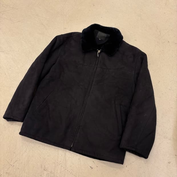 빈티지 블랙 무스탕 자켓