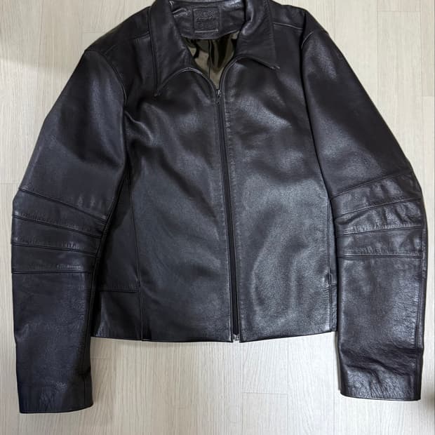 Mudule 머듈 appendix leather jacket /brown